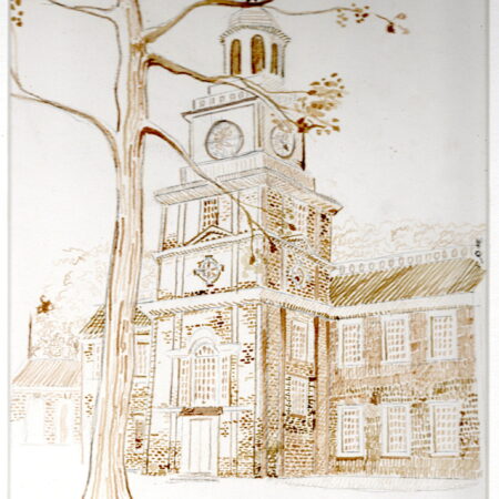 "The Hall Where it Happened" aka Bad Things Happen in Philadelphia - Blank Note Cards(Ivory Stock)